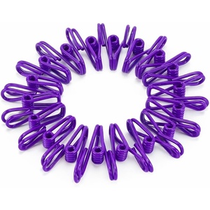 image:imageMr Pen PVCCoated Utility Clips 2 Inch 18 Pack Colorful  PVCCoated Steel Chip Bag Clips for Sealing Food Paper Holder Clothesline Clip for Laundry Hanging Kitchen BagsPurple