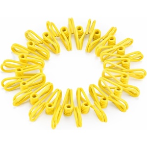 image:imageMr Pen PVCCoated Utility Clips 2 Inch 18 Pack Colorful  PVCCoated Steel Chip Bag Clips for Sealing Food Paper Holder Clothesline Clip for Laundry Hanging Kitchen BagsYellow