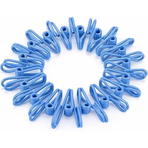 image:imageMr Pen PVCCoated Utility Clips 2 Inch 18 Pack Colorful  PVCCoated Steel Chip Bag Clips for Sealing Food Paper Holder Clothesline Clip for Laundry Hanging Kitchen BagsBlue
