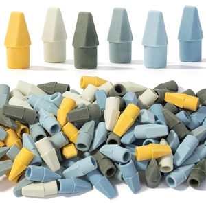image:imageMr Pen Pencil Top Erasers 120 Pack LatexFree NoSmudge  Cap Pencil Erasers for Precise Erasing Kids Teachers Studying Supplies Vibrant ColorsNatural Vintage