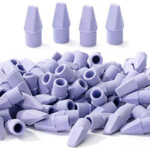 image:imageMr Pen Pencil Top Erasers 120 Pack LatexFree NoSmudge  Cap Pencil Erasers for Precise Erasing Kids Teachers Studying Supplies Vibrant ColorsPurple