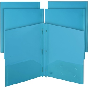 image:imageMr Pen Plastic Folders with Pockets and Prongs 5 Pack Letter Size  Flexible Plastic Folders with ProngsBlue