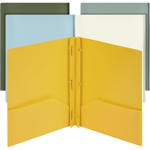 image:imageMr Pen Plastic Folders with Pockets and Prongs 5 Pack Letter Size  Flexible Plastic Folders with ProngsEarthlight Colors