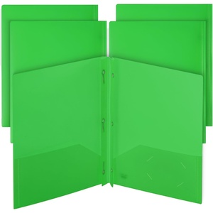 image:imageMr Pen Plastic Folders with Pockets and Prongs 5 Pack Letter Size  Flexible Plastic Folders with ProngsGreen