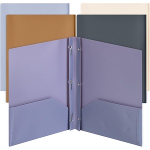 image:imageMr Pen Plastic Folders with Pockets and Prongs 5 Pack Letter Size  Flexible Plastic Folders with ProngsModern Tones