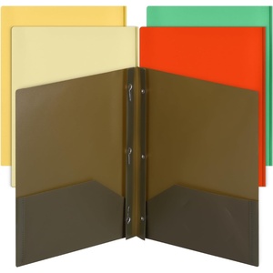 image:imageMr Pen Plastic Folders with Pockets and Prongs 5 Pack Letter Size  Flexible Plastic Folders with ProngsRetro Colors