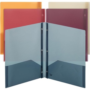 image:imageMr Pen Plastic Folders with Pockets and Prongs 5 Pack Letter Size  Flexible Plastic Folders with ProngsTranslucent