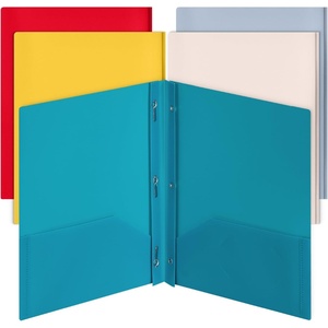 image:imageMr Pen Plastic Folders with Pockets and Prongs 5 Pack Letter Size  Flexible Plastic Folders with ProngsVintage Brown