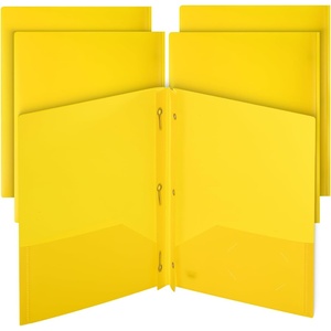 image:imageMr Pen Plastic Folders with Pockets and Prongs 5 Pack Letter Size  Flexible Plastic Folders with ProngsYellow