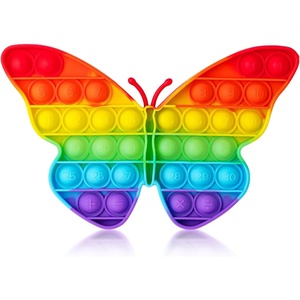 image:imageMr Pen Pop Fidget Sensory Toys Butterfly Shape  Sensory Stress Relief Squeeze Toys for Kids amp Adults Silicone Bubble Popping Game for Anxiety FunButterfly