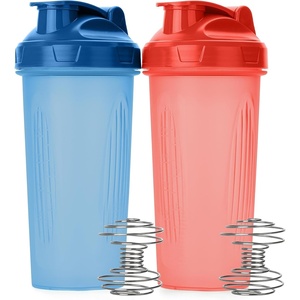 image:imageMr Pen Protein Shaker Bottles 2 Pack 28 oz  Shaker Bottles with LeakProof FlipTop Lid Wire Whisk Ball for Smooth Mixing Ideal for Protein Shakes SmoothiesBlue  Red