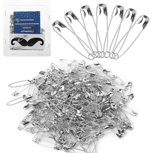 image:imageMr Pen Safety Pins 15 Inch 500 Pack Nickel Plated Steel  Rust Resistant Bulk Medium Safety Pins for Clothes Crafts Pinning Sewing ArtSilver