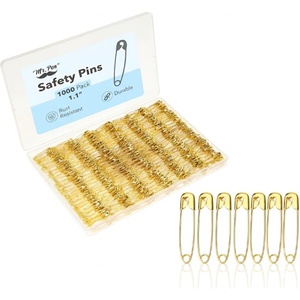 image:imageMr Pen Small Safety Pins 075 Inch 1500 Pack Silver  Nickel Plated Steel Rust Resistant Small Safety Pins Bulk for Clothes Sewing Arts amp CraftGold