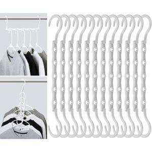 image:imageMr Pen Space Saving Hangers for Clothes 12 pcs 4  Plastic Multi Clothes Hangers Space Saving 5 Slots 360 Rotating HooksWhite