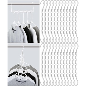 image:imageMr Pen Space Saving Hangers for Clothes 24 pcs 5 Slots Bulk Plastic  Collapsible Hangers with 360 Swivel Hook Hanger Hooks Space Saver for Closet Organizers and Storage Dorm Room EssentialsWhite