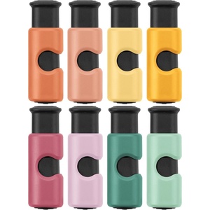 image:imageMr Pen Squeeze and Lock Bread Bag Clips 24 Inch 8 Pack  Multicolor Squeeze Lock Clips Reusable Bag Closures for Bread Snacks Coffee Food Storage Fits Thick and Thin BagsSpring Colors