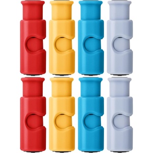 image:imageMr Pen Squeeze and Lock Bread Bag Clips 24 Inch 8 Pack  Multicolor Squeeze Lock Clips Reusable Bag Closures for Bread Snacks Coffee Food Storage Fits Thick and Thin BagsCandy Colors
