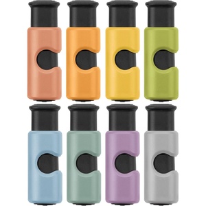 image:imageMr Pen Squeeze and Lock Bread Bag Clips 24 Inch 8 Pack  Multicolor Squeeze Lock Clips Reusable Bag Closures for Bread Snacks Coffee Food Storage Fits Thick and Thin BagsEarthy Colors