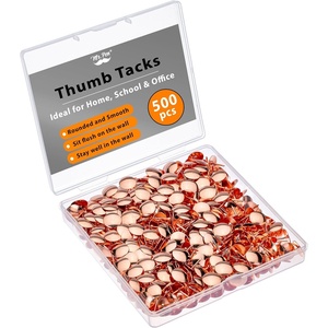 image:imageMr Pen Thumb Tack 500 Pack Black Flat Push Pins Bulk  Metal Roundness Push Pins Office Tacks for Corkboard Hanging Maps Poster Picture and Creating Different Art ProjectRose Gold