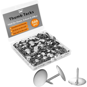 image:imageMr Pen Thumb Tack 500 Pack Black Flat Push Pins Bulk  Metal Roundness Push Pins Office Tacks for Corkboard Hanging Maps Poster Picture and Creating Different Art ProjectSilver