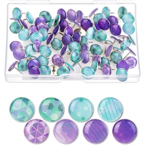image:imageMr Pen Thumb Tack 500 Pack Black Flat Push Pins Bulk  Metal Roundness Push Pins Office Tacks for Corkboard Hanging Maps Poster Picture and Creating Different Art ProjectPurple Style