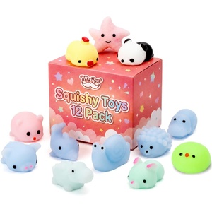image:imageMr Pen Vegetable Squishy Toys 12 Pack  Washable Twistable Stretchy Squishies Soft Stress Relief Sensory Toys for Squeezing Kids GiftsPastel Animals