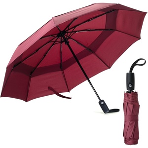 image:imageMr Pen Windproof Travel Umbrella Small WaterResistant Automatic Folding Umbrella for Rain and Sun Light Compact and Portable for Women amp Men Fits Car amp BackpackWine Red
