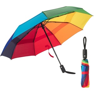 image:imageMr Pen Windproof Travel Umbrella Small WaterResistant Automatic Folding Umbrella for Rain and Sun Light Compact and Portable for Women amp Men Fits Car amp BackpackRainbow Ray