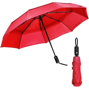 image:imageMr Pen Windproof Travel Umbrella Small WaterResistant Automatic Folding Umbrella for Rain and Sun Light Compact and Portable for Women amp Men Fits Car amp BackpackFiery Red