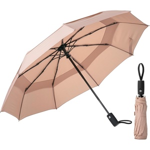image:imageMr Pen Windproof Travel Umbrella Small WaterResistant Automatic Folding Umbrella for Rain and Sun Light Compact and Portable for Women amp Men Fits Car amp BackpackNude Beige