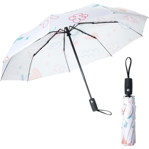 image:imageMr Pen Windproof Travel Umbrella Small WaterResistant Automatic Folding Umbrella for Rain and Sun Light Compact and Portable for Women amp Men Fits Car amp BackpackDoodle Art