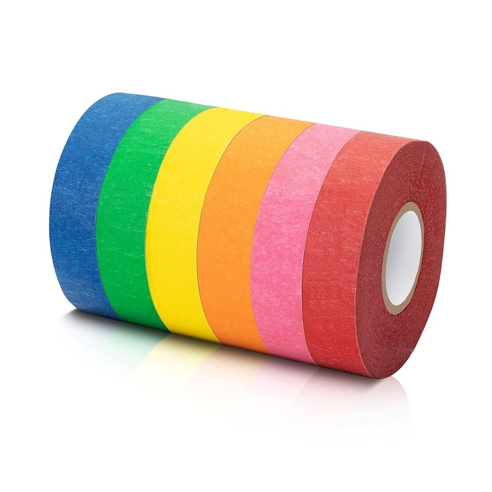 image:imageMr Pen Colored Masking Tape 2 x 16 Yards 5 Pack  Colored Painters amp Drafting Tape for Arts and Crafts Labeling Marking Journaling DIY Projects06 inch  6 Pack