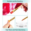 image:imageMr Pen Acrylic Paint Brushes Set 10 Pack Round amp Pointed Tip  Nylon Hair Artist Brushes for Watercolor Oil Rock Face Nail Miniature Canvas Detailing Drawing Art SuppliesSoft Ochre