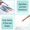 image:imageMr Pen Acrylic Paint Brushes Set 10 Pack Round amp Pointed Tip  Nylon Hair Artist Brushes for Watercolor Oil Rock Face Nail Miniature Canvas Detailing Drawing Art SuppliesBlue