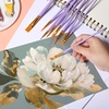 image:imageMr Pen Acrylic Paint Brushes Set 10 Pack Round amp Pointed Tip  Nylon Hair Artist Brushes for Watercolor Oil Rock Face Nail Miniature Canvas Detailing Drawing Art SuppliesSoft Purple