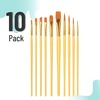 image:imageMr Pen Acrylic Paint Brushes Set 10 Pack Round amp Pointed Tip  Nylon Hair Artist Brushes for Watercolor Oil Rock Face Nail Miniature Canvas Detailing Drawing Art SuppliesYellow