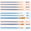 image:imageMr Pen Acrylic Paint Brushes Set 10 Pack Round amp Pointed Tip  Nylon Hair Artist Brushes for Watercolor Oil Rock Face Nail Miniature Canvas Detailing Drawing Art SuppliesBlue