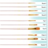 image:imageMr Pen Acrylic Paint Brushes Set 10 Pack Round amp Pointed Tip  Nylon Hair Artist Brushes for Watercolor Oil Rock Face Nail Miniature Canvas Detailing Drawing Art SuppliesBeige