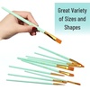 image:imageMr Pen Acrylic Paint Brushes Set 10 Pack Round amp Pointed Tip  Nylon Hair Artist Brushes for Watercolor Oil Rock Face Nail Miniature Canvas Detailing Drawing Art SuppliesMint Whisper