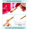 image:imageMr Pen Acrylic Paint Brushes Set 10 Pack Round amp Pointed Tip  Nylon Hair Artist Brushes for Watercolor Oil Rock Face Nail Miniature Canvas Detailing Drawing Art SuppliesYellow
