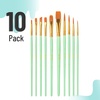 image:imageMr Pen Acrylic Paint Brushes Set 10 Pack Round amp Pointed Tip  Nylon Hair Artist Brushes for Watercolor Oil Rock Face Nail Miniature Canvas Detailing Drawing Art SuppliesMint Whisper