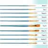 image:imageMr Pen Acrylic Paint Brushes Set 10 Pack Round amp Pointed Tip  Nylon Hair Artist Brushes for Watercolor Oil Rock Face Nail Miniature Canvas Detailing Drawing Art SuppliesBlue