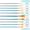image:imageMr Pen Acrylic Paint Brushes Set 10 Pack Round amp Pointed Tip  Nylon Hair Artist Brushes for Watercolor Oil Rock Face Nail Miniature Canvas Detailing Drawing Art SuppliesBlue