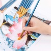 image:imageMr Pen Acrylic Paint Brushes Set 10 Pack Round amp Pointed Tip  Nylon Hair Artist Brushes for Watercolor Oil Rock Face Nail Miniature Canvas Detailing Drawing Art SuppliesBlue