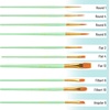 image:imageMr Pen Acrylic Paint Brushes Set 10 Pack Round amp Pointed Tip  Nylon Hair Artist Brushes for Watercolor Oil Rock Face Nail Miniature Canvas Detailing Drawing Art SuppliesMint Whisper