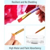 image:imageMr Pen Acrylic Paint Brushes Set 10 Pack Round amp Pointed Tip  Nylon Hair Artist Brushes for Watercolor Oil Rock Face Nail Miniature Canvas Detailing Drawing Art SuppliesSoft Purple
