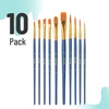 image:imageMr Pen Acrylic Paint Brushes Set 10 Pack Round amp Pointed Tip  Nylon Hair Artist Brushes for Watercolor Oil Rock Face Nail Miniature Canvas Detailing Drawing Art SuppliesMidnight Current
