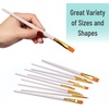 image:imageMr Pen Acrylic Paint Brushes Set 10 Pack Round amp Pointed Tip  Nylon Hair Artist Brushes for Watercolor Oil Rock Face Nail Miniature Canvas Detailing Drawing Art SuppliesBeige