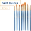image:imageMr Pen Acrylic Paint Brushes Set 10 Pack Round amp Pointed Tip  Nylon Hair Artist Brushes for Watercolor Oil Rock Face Nail Miniature Canvas Detailing Drawing Art SuppliesBlue