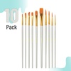 image:imageMr Pen Acrylic Paint Brushes Set 10 Pack Round amp Pointed Tip  Nylon Hair Artist Brushes for Watercolor Oil Rock Face Nail Miniature Canvas Detailing Drawing Art SuppliesSoft Gray
